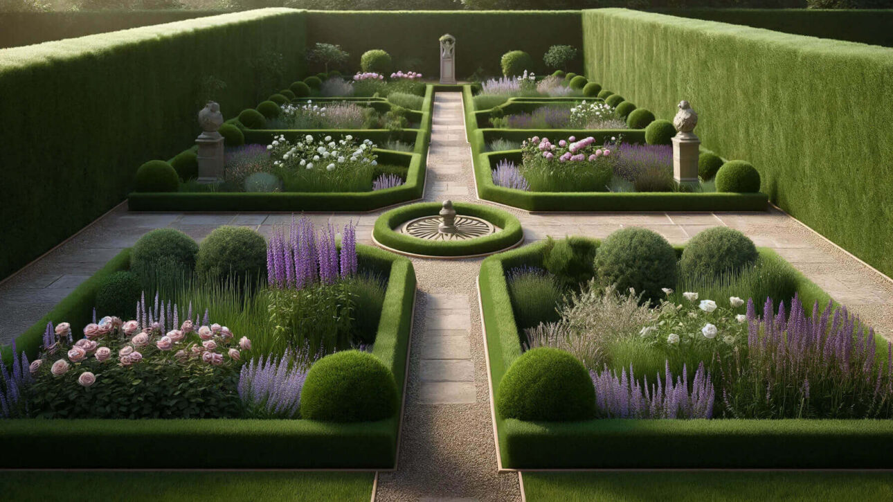 Traditional English Formal Garden