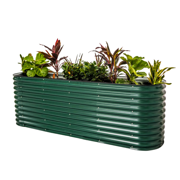 Raised Gardening Bed Kits 32" Extra Tall 6 in 1 3.5Ftx5Ft Modular Metal Planter Olive Green - Image 19