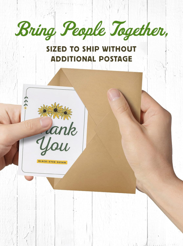 Wildflower Seed Packets "Thank You Bunches" Party Favors (Pack of 20) - Express Gratitude with a Wildflower Seed Mix, Great Addition or Alternative to Thank You Cards - Image 4