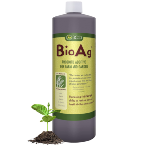 SCD Bioag – Organic Farm and Garden Soil Microbes, Compost Starter with 12 Probiotic Strains, Live Super Concentrate of Liquid Microorganisms, Chemical-Free Soil Amendment, by  (1 Liter)