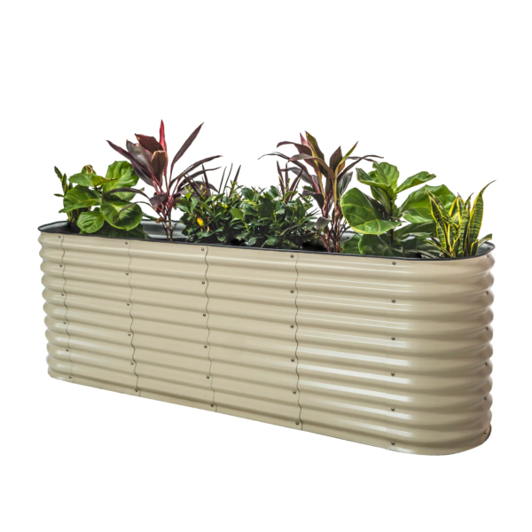 Raised Gardening Bed Kits 32" Extra Tall 6 in 1 3.5Ftx5Ft Modular Metal Planter Olive Green - Image 15