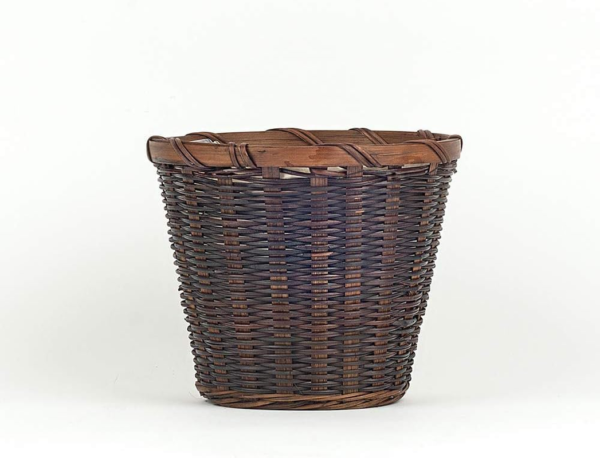 Large Dutch Bicolor Amaryllis Bulb Potted in Brown Woven Basket (H101) - Image 4