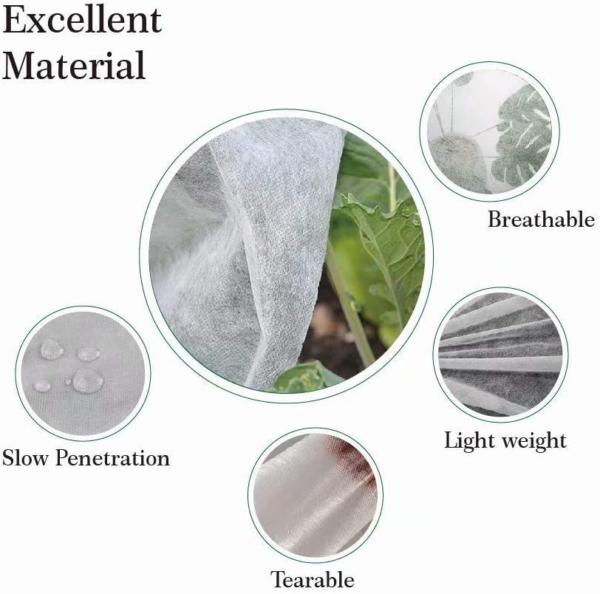 Warm Worth Frost Blanket - 0.95 Oz 84"X 72" Shrub Jacket, Rectangle Plant Cover for Frost Protection - Image 2