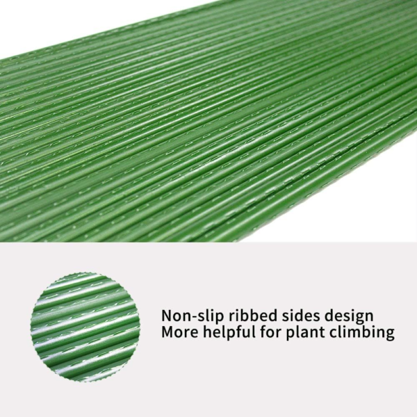 4Ft Garden Stakes Metal Plastic Coated Plant Cage Supports Tomato Stakes Trellis Climbing for Tomatoes,Trees,Cucumber,Fences,Beans,25 Pack - Image 4