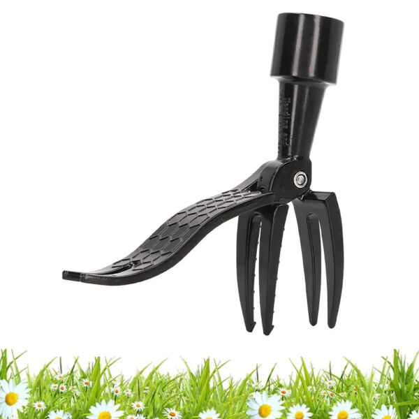 Vibe Geeks Stand Up Weed Puller Tool 4 Claws Manual Weeder Root Remover - Image 6