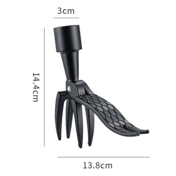Vibe Geeks Stand Up Weed Puller Tool 4 Claws Manual Weeder Root Remover - Image 2