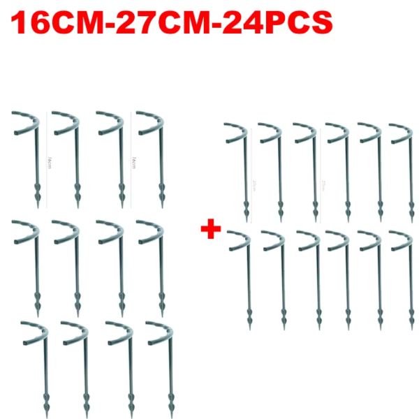 Plastic Plant Support Pile Frame Greenhouse Arrangement Semicircle Fixed Rod Indoor Flower Plant Vine Climbing Bracket - Image 18