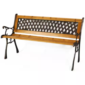 Patio Garden Park Yard 49 In. Wooden Outdoor Bench