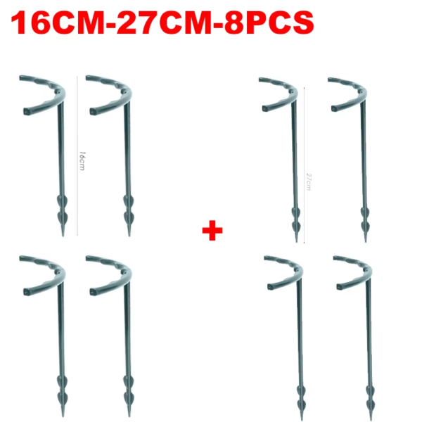 Plastic Plant Support Pile Frame Greenhouse Arrangement Semicircle Fixed Rod Indoor Flower Plant Vine Climbing Bracket - Image 13