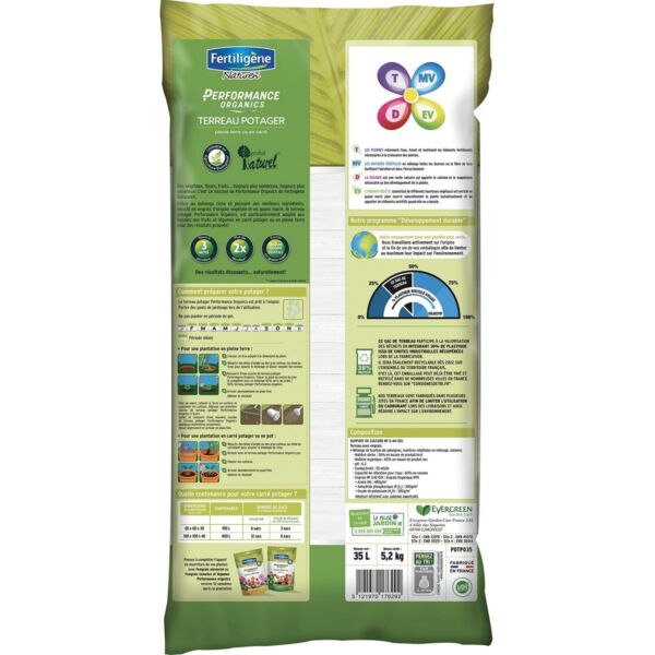 Potting compost Fertiligène Performance Organics 35 L - Image 2