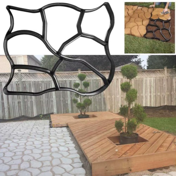 Pave Garden Reusable DIY Stone Road Concrete Cement Brick Paving Pavement Mold Practical Garden Buildings - Image 2