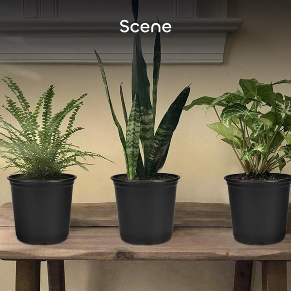 24 Set 6" 1 Gallon for Plants Flexible Nursery Pot with Drainage Hole and 15 Pcs Plant Labels Flower Plant Container for Indoor Outdoor Seedlings Vegetables Succulents(Black) - Image 6