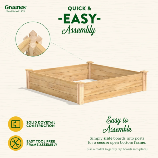 Cedar Raised Garden Bed, Multiple Sizes - Image 4