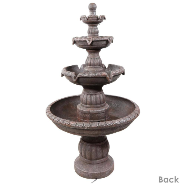49 In. 4-Tiered Mediterranean Outdoor Water Fountain - Image 2