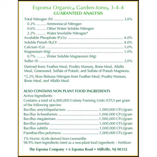 Garden-Tone 8-Lb 3-4-4 Organic Natural Granules All-Purpose Food - Image 6
