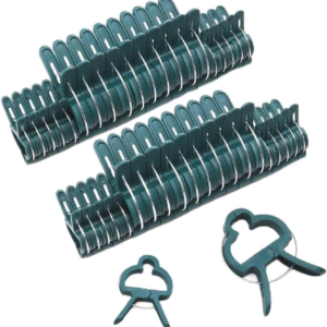 40 PCS Plant Clips Garden Clips for Tomato Cage, Tomatoes Clips Plant Support Clips for Bamboo Stakes, Climbing Plants, Vines, Gentle Plant & Flower Trellis Clips for Plant Stalks, Stems