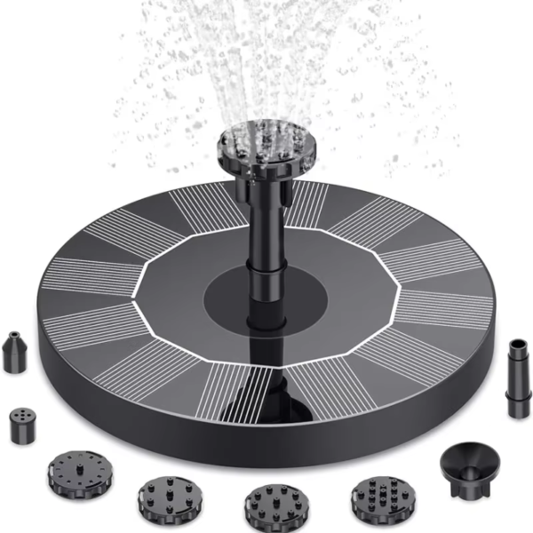 Solar Floating Water Fountain Bird Bath Fountain Pump Pond Decoration Solar Powered Fountain Water Pump for Garden and Patio - Image 2