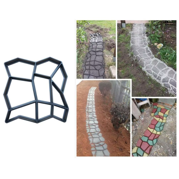 Pave Garden Reusable DIY Stone Road Concrete Cement Brick Paving Pavement Mold Practical Garden Buildings - Image 6