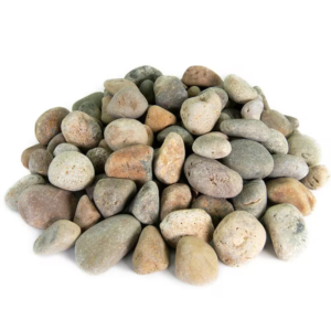 0.50 Cu. Ft. 2 In. to 3 In. Buff Mexican Beach Pebble Smooth round Rock for Gardens, Landscapes and Ponds