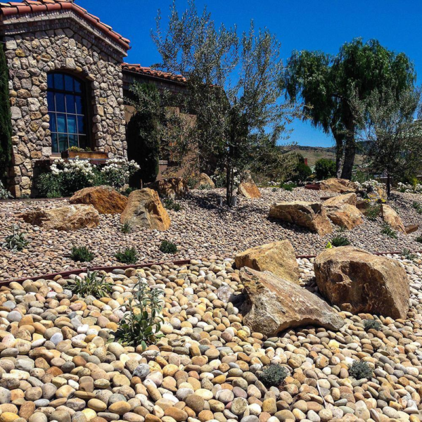 0.50 Cu. Ft. 2 In. to 3 In. Buff Mexican Beach Pebble Smooth round Rock for Gardens, Landscapes and Ponds - Image 2