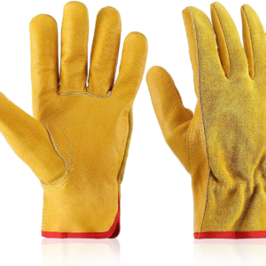 Garden Gloves Leather Gardening Gloves Thorn and Cutting Proof Work Garden Gloves