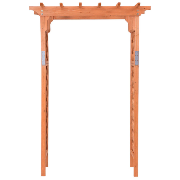 7 Feet Garden Wooden High Arbor Arch Plant Pergola - Image 5