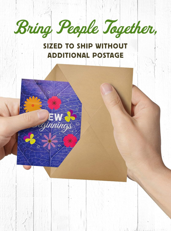 Wildflower Seed Packets New Beginnings'' Party Favors for Guests (Pack of 20) - Wildflower Seed Mix, Plant Year-Round, Great Gift for Hostesses, Showers, Weddings, Thank You - Image 3