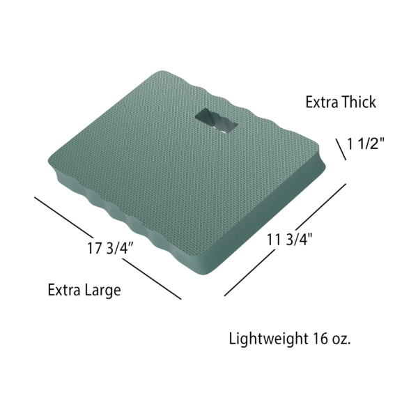 Multipurpose 1.5-Inch EVA Foam Kneeling Pad with Handle (Green) - Image 4