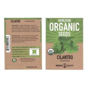 Slow Bolt Cilantro Herb Garden Seeds - 3 Gram Packet - Non-Gmo, Heirloom, Organic - Herbal Gardening & Microgreens Seeds (Coriander)