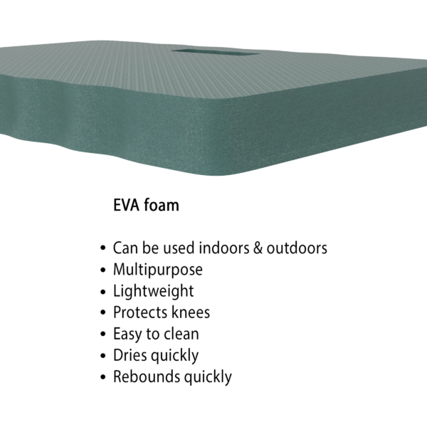 Multipurpose 1.5-Inch EVA Foam Kneeling Pad with Handle (Green) - Image 5