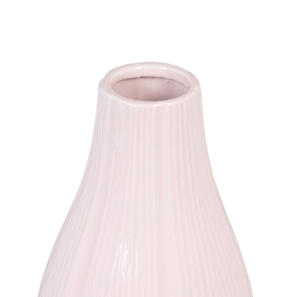 Vase 13 x 13 x 25,5 cm Ceramic Pink - Image 2