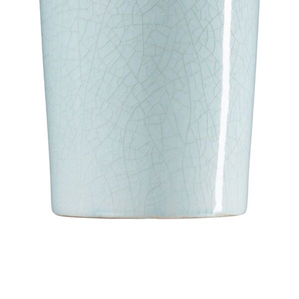 Vase 13 x 13 x 33 cm Ceramic Turquoise - Image 2