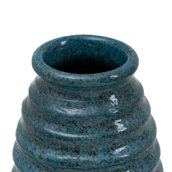 Vase Blue Ceramic 16 x 16 x 40 cm - Image 4