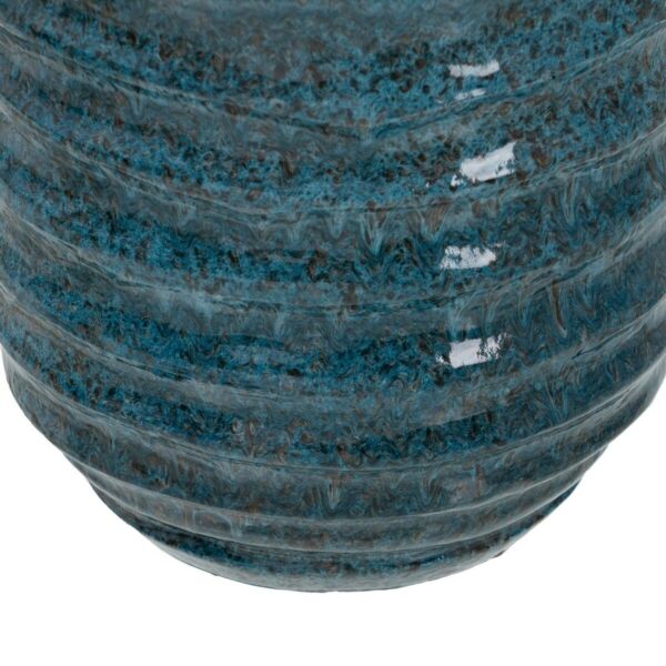 Vase Blue Ceramic 16 x 16 x 40 cm - Image 2