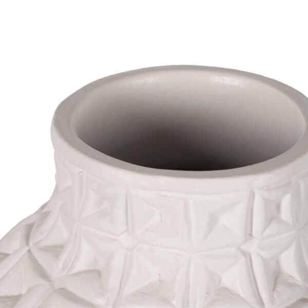 Vase White Ceramic 22 x 22 x 41 cm - Image 5