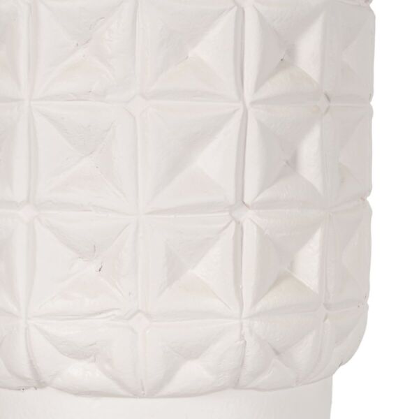 Vase White Ceramic 22 x 22 x 41 cm - Image 3