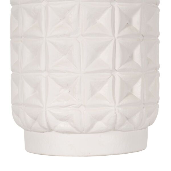 Vase White Ceramic 22 x 22 x 41 cm - Image 2