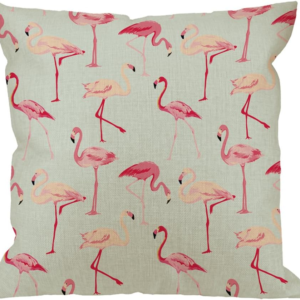 Flamingo Decorative Throw Pillow Cover Case,Flamingos Cotton Linen Outdoor Pillow Cases Square Standard Cushion Covers for Sofa Couch Bed 18X18 Inch Pink