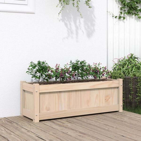 vidaXL Garden Planters Patio Flower Box for Climbing Plants Solid Wood Pine - Image 13