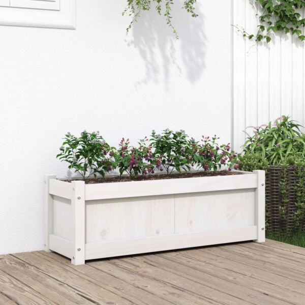vidaXL Garden Planters Patio Flower Box for Climbing Plants Solid Wood Pine - Image 14