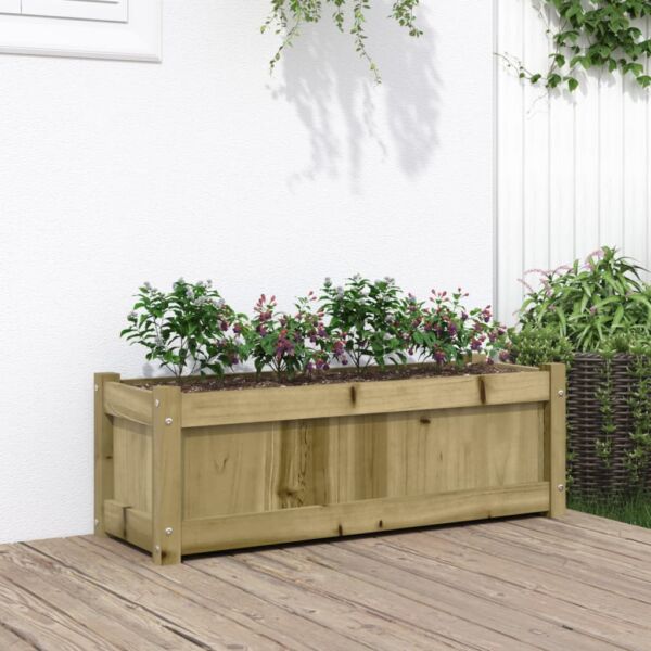 vidaXL Garden Planters Patio Flower Box for Climbing Plants Solid Wood Pine - Image 10