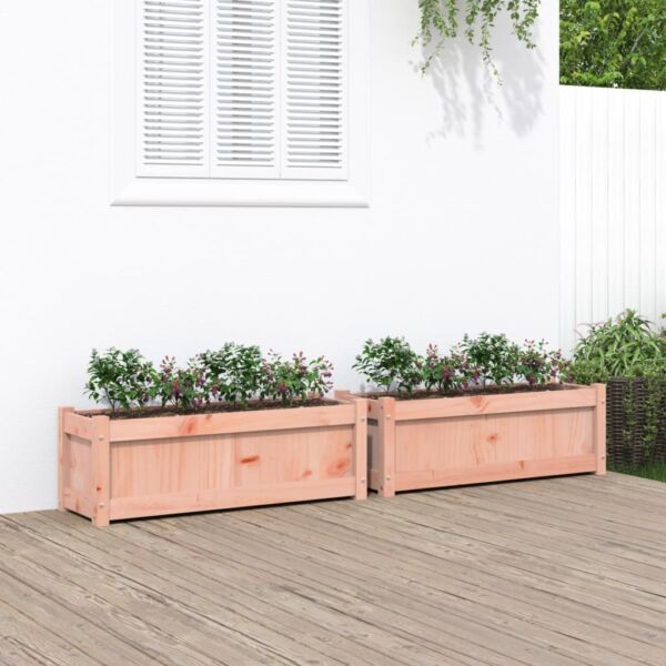 vidaXL Garden Planters Patio Flower Box for Climbing Plants Solid Wood Pine - Image 8