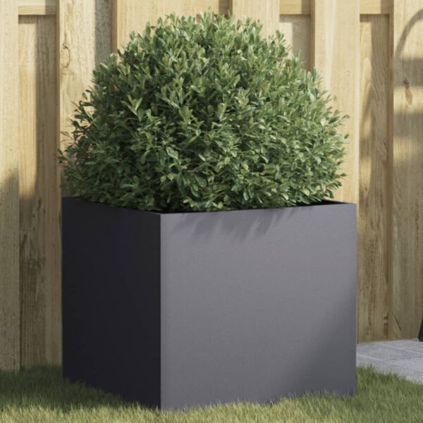 vidaXL Planter Stand Outdoor Raised Garden Bed for Vegetables Corten Steel - Image 12