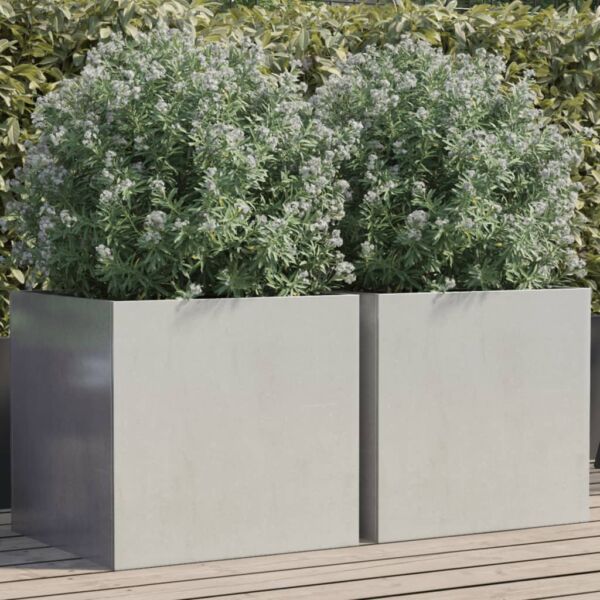 vidaXL Planter Stand Outdoor Raised Garden Bed for Vegetables Corten Steel - Image 18
