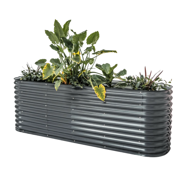 Raised Gardening Bed Kits 32" Extra Tall 6 in 1 3.5Ftx5Ft Modular Metal Planter Olive Green - Image 17