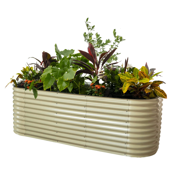 Raised Gardening Bed Kits 32" Extra Tall 6 in 1 3.5Ftx5Ft Modular Metal Planter Olive Green - Image 11