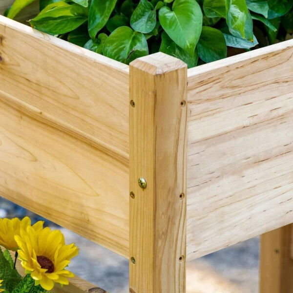 FarmHouse 3 Wooden Elevated Planter Raised Garden Beds - Image 3