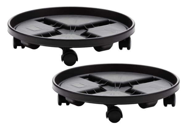 16-In round Planter Caddy with Wheels - Terra Cotta Color - 125 Lb Capacity - Image 9