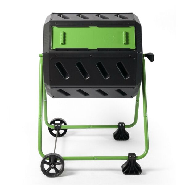 Tumbler 5-Cubic Ft Compost Bin for Home Composting with Heavy Duty Frame - Image 2
