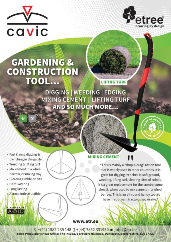 Cavic Garden Hoe / Bedding Shovel - Image 3